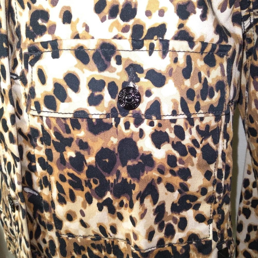 LuLaRoe Kenny Leopard Print Long Sleeve Jacket- Women's Size Medium - Picture 5 of 11